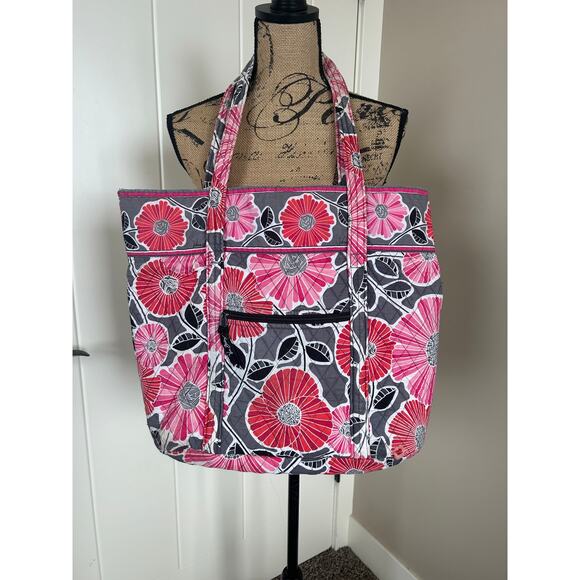 Vera Bradley Cheery Blossoms Large Tote - Picture 2 of 12